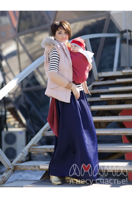 Слинг-шарф Амама «Мэнкэрэ», рубиновый