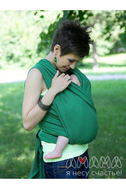 Слинг-шарф Амама «Мэнкэрэ», изумрудный