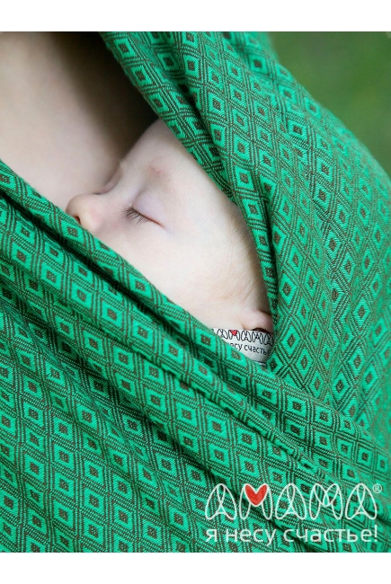 Слинг-шарф Амама «Мэнкэрэ», изумрудный
