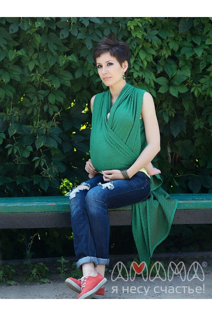 Слинг-шарф Амама «Мэнкэрэ», изумрудный