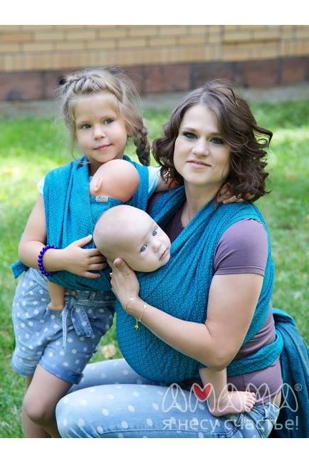 Слинг-шарф Амама «Мэнкэрэ», бирюзовый