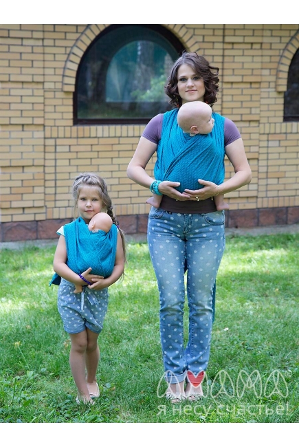 Слинг-шарф Амама «Мэнкэрэ», бирюзовый