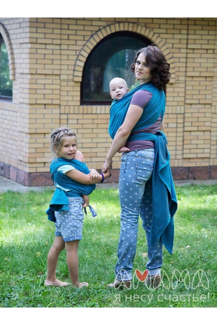 Слинг-шарф Амама «Мэнкэрэ», бирюзовый