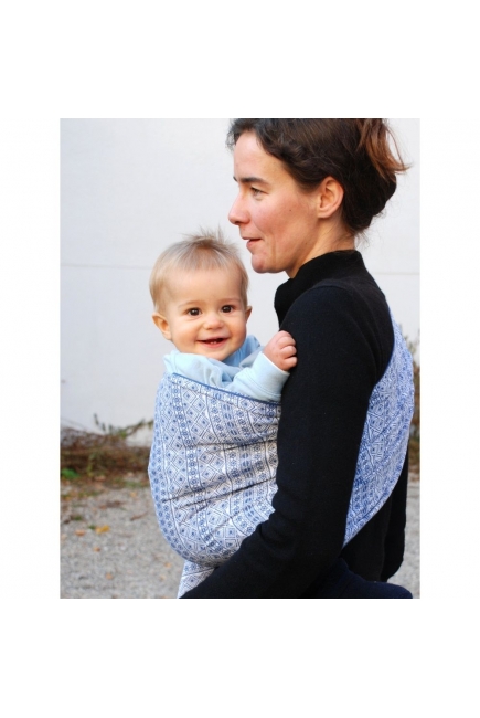 Слинг-шарф Didymos Indio (Prima) сине-белый