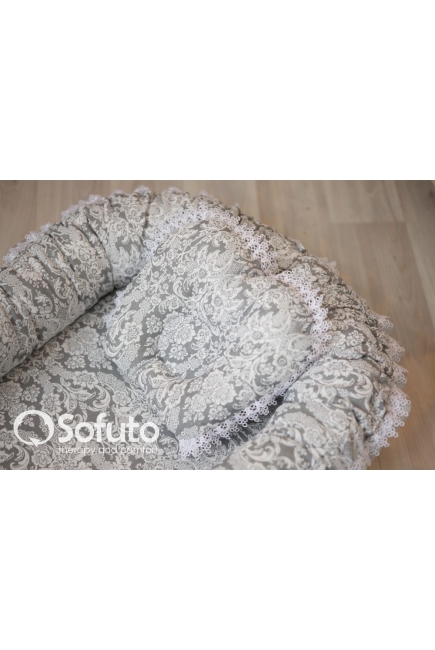 Гнездышко-кокон для новорожденных Babynest Barocco silver