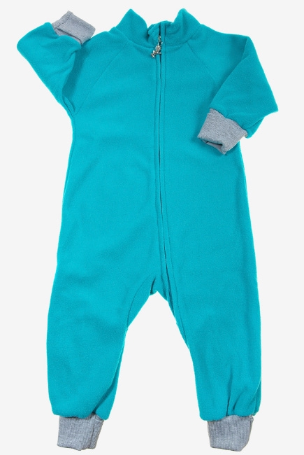 Флисовый комбинезон детский (поддева) Light, бирюзовый