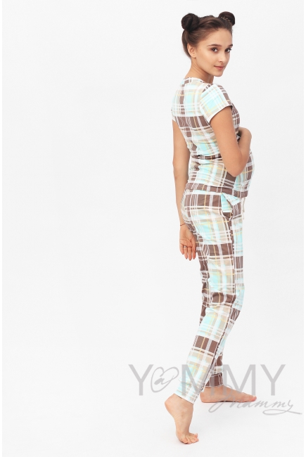 Комплект ментоловая / кофе с молоком / клетка