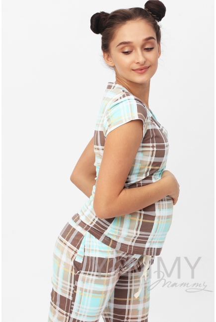 Комплект ментоловая / кофе с молоком / клетка