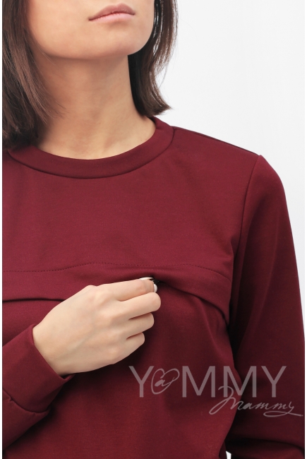 Костюм из плотной вискозы бургунди