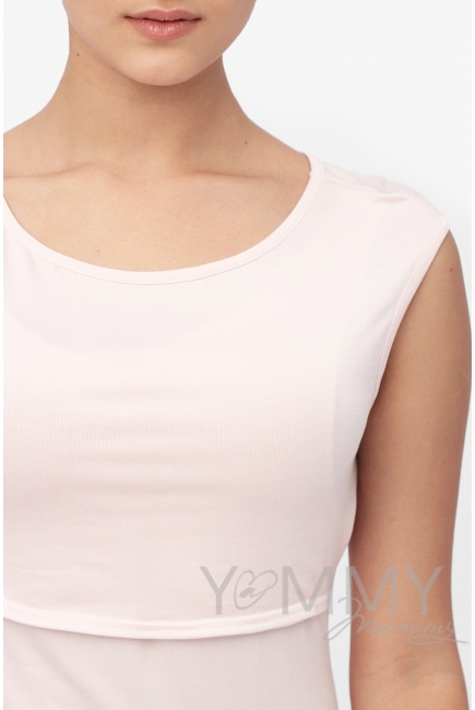 Платье для дома и сна нежно-розовое