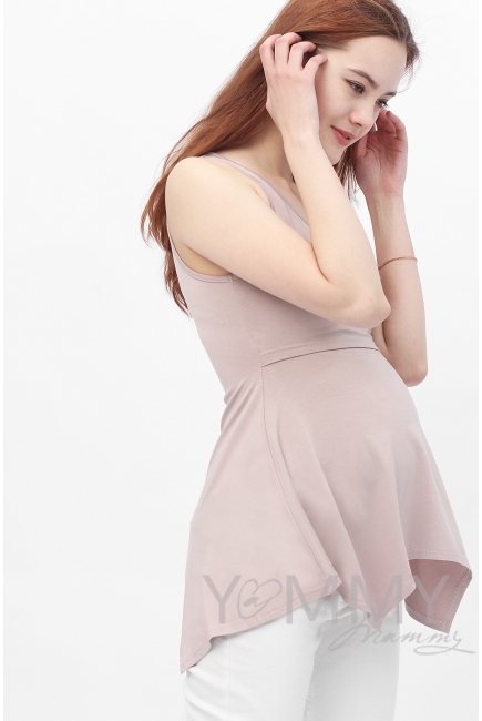 Туника для кормящих и беременных, капучино