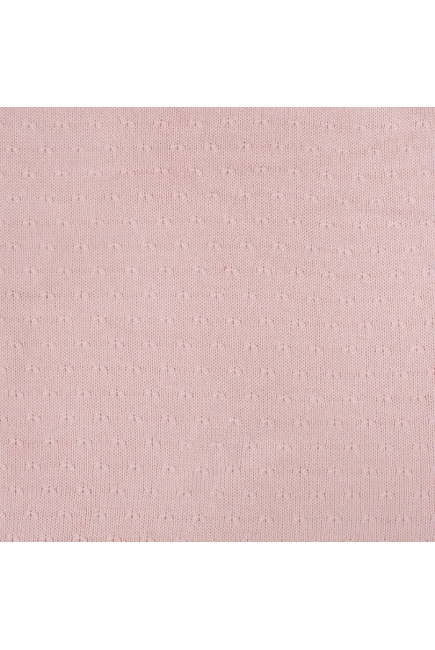 Вязаный плед для новорожденного с мехом Jollein Soft, розовый