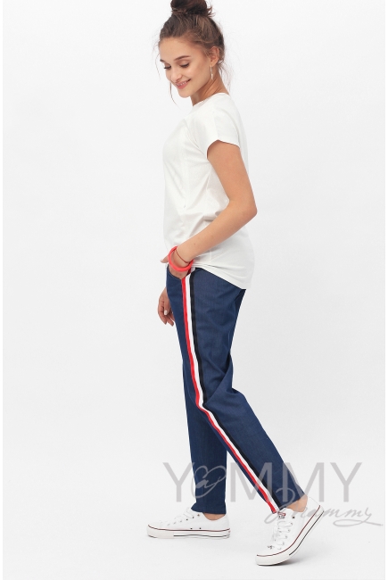 Футболка для кормящих и беременных с серебряным напылением, цвет белый