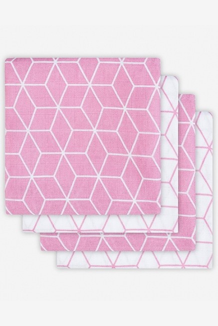 Пеленки муслиновые для новорожденного Jollein средние, Graphic Mauve