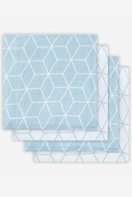 Муслиновые пеленки для новорожденных Jollein средние, Graphic Stone Green