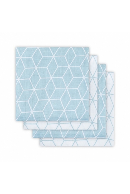 Муслиновые пеленки для новорожденных Jollein средние, Graphic Stone Green