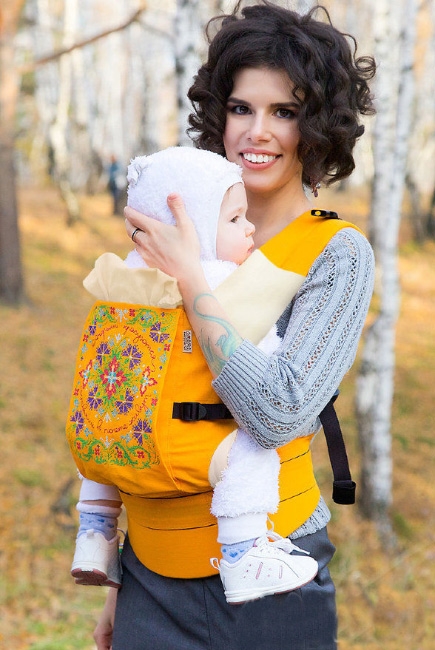 Эрго-рюкзак Etno, желтый