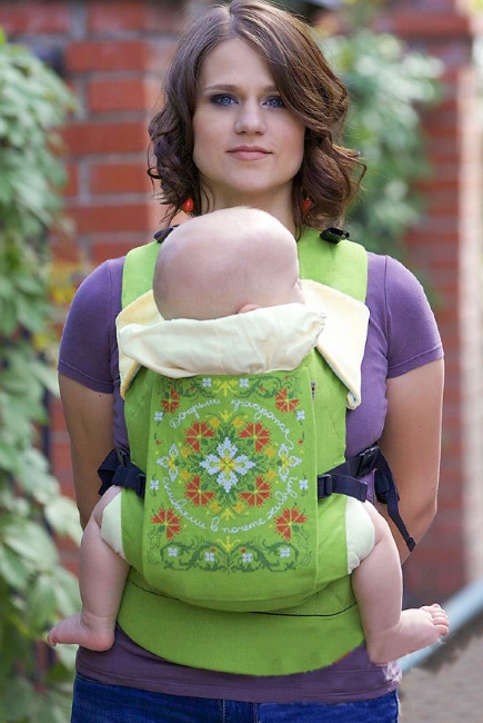 Эрго-рюкзак Etno, зеленый