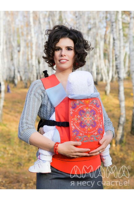 Эрго-рюкзак Etno, коралловый