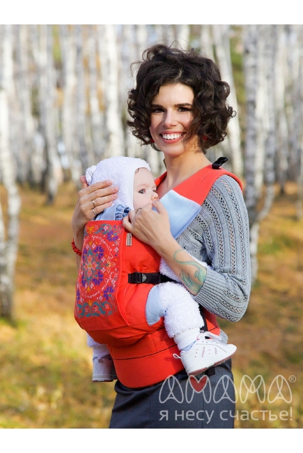 Эрго-рюкзак Etno, коралловый