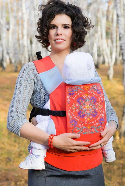 Эрго-рюкзак Etno, коралловый