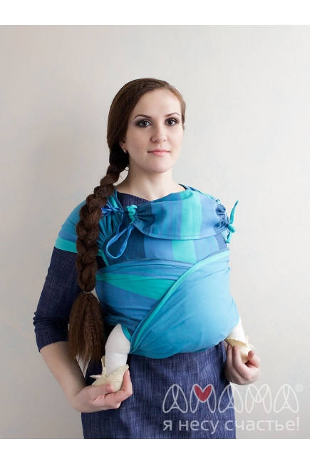 Май-слинг Tabatai бирюзовые полоски