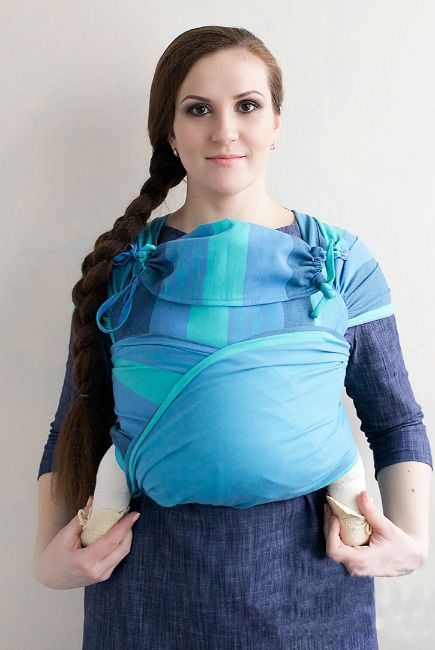 Май-слинг Tabatai бирюзовые полоски