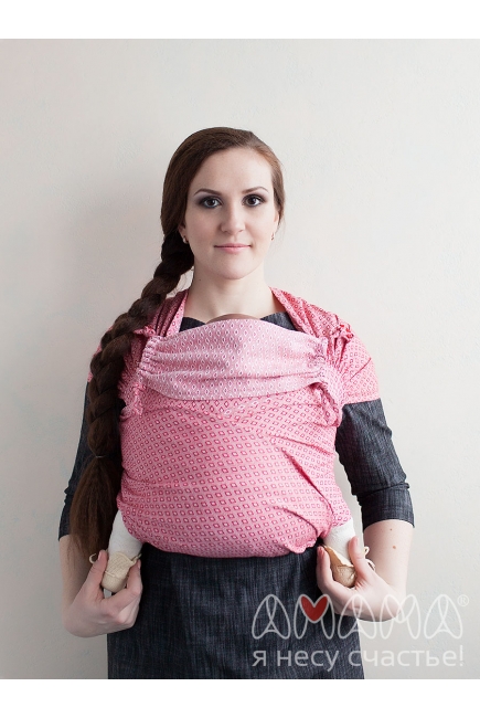 Май-слинг Menkere красно-белые узоры