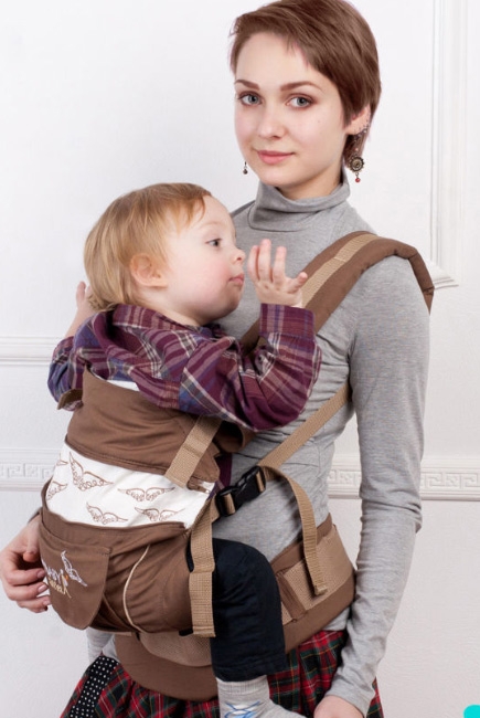 Эрго-рюкзак My Baby Style, коричневый