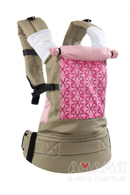 Эрго-рюкзак Classic, розовый узор