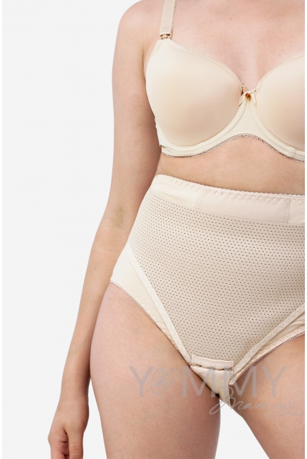 Бюстгальтер для кормящих и беременных Angelika на косточках, бежевый