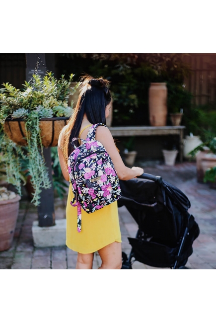 Рюкзак для мамы Ju-Ju-Be Mini Be, Black And Bloom