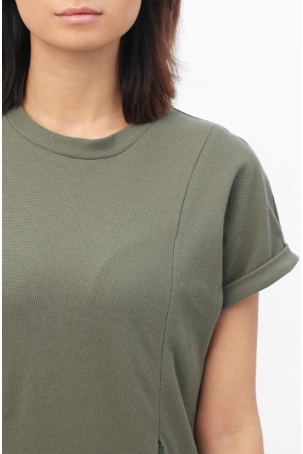 Футболка для кормящих и беременных, цвет хаки