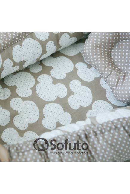 Гнездышко для новорожденных Babynest Coffee