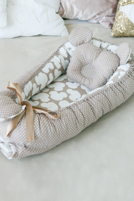 Гнездышко для новорожденных Babynest Coffee