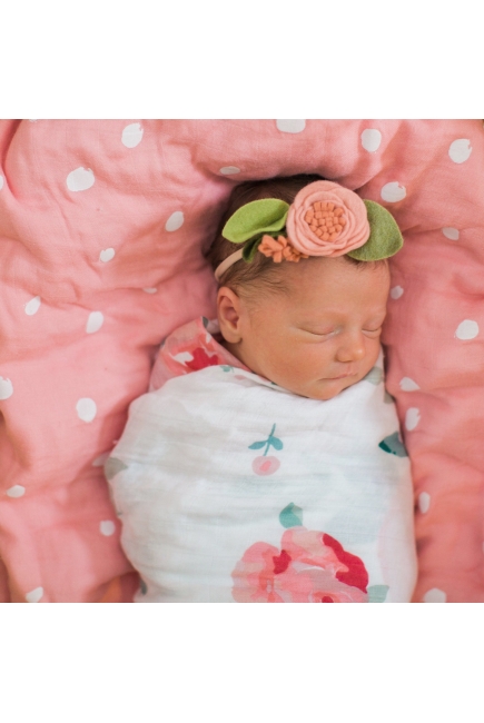 Бамбуковая пеленка для новорожденных Bebe Au Lait, Rosy Blend