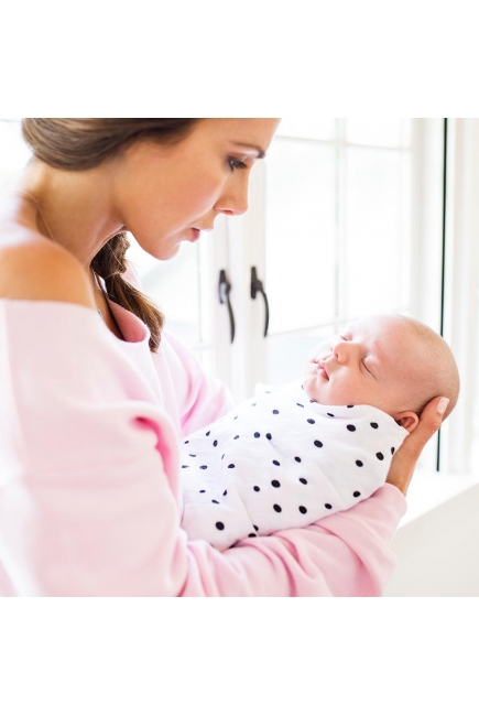 Бамбуковые пеленки для новорожденных Bebe Au Lait, набор 2, Saguaro/Dottie