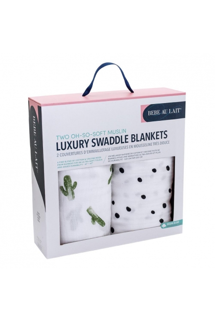 Бамбуковые пеленки для новорожденных Bebe Au Lait, набор 2, Sailor and Carmel Bay