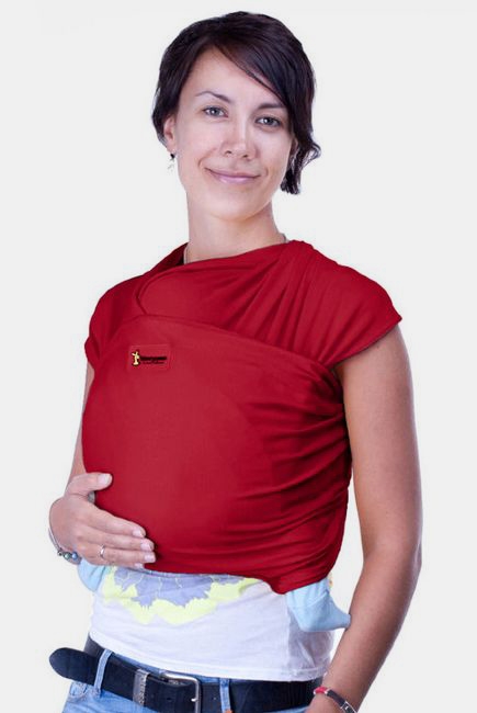 Слинг-шарф трикотажный Кенгуруша Classic, бордо