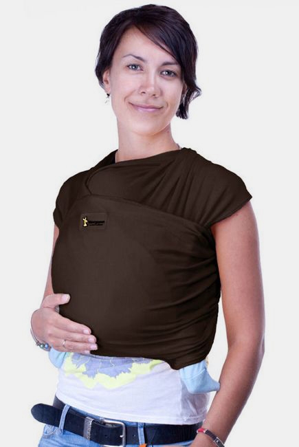 Трикотажный слинг Кенгуруша Classic, кофе