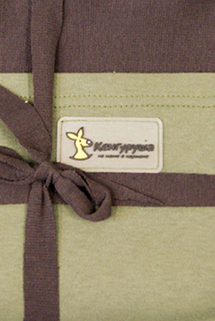 Слинг-шарф трикотажный Kengurusha Mix, цвет кофе-олива