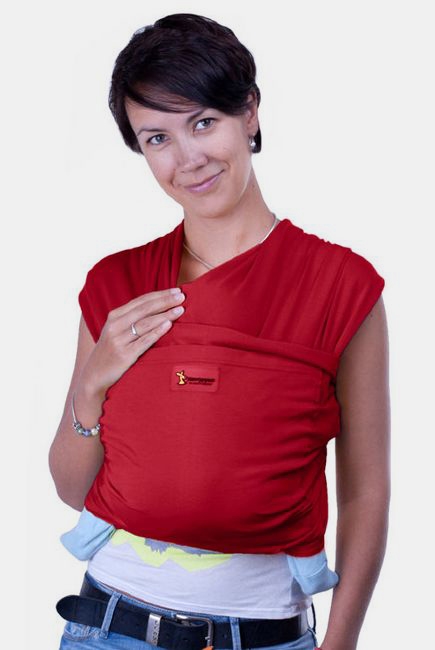 Слинг-шарф трикотажный Кенгуруша Style, бордо