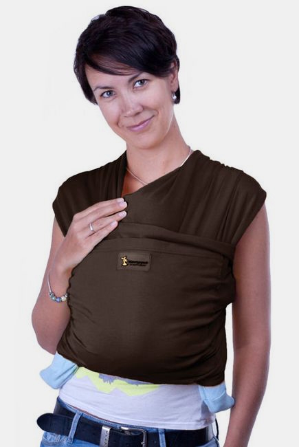 Слинг-шарф трикотажный Kengurusha Style, цвет кофе