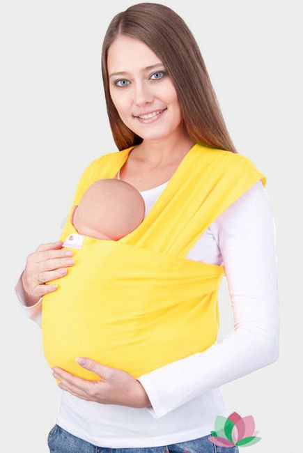 Слинг-шарф трикотажный Mammalia, одуванчик