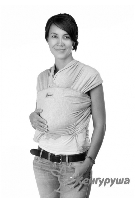 Трикотажный слинг-шарф Кенгуруша Classic, цвет черника