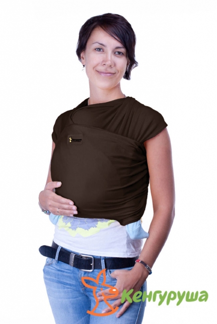 Трикотажный слинг Кенгуруша Classic, кофе