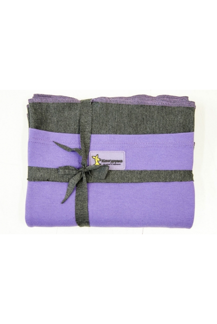 Трикотажный слинг Кенгуруша Mix, цвет графит-черника