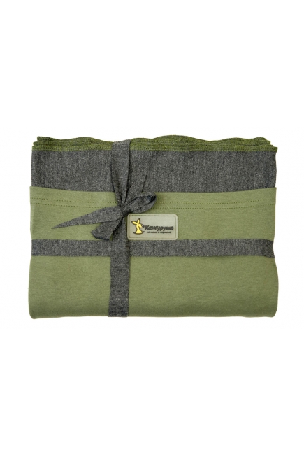 Трикотажный слинг Кенгуруша Mix, цвет графит-олива