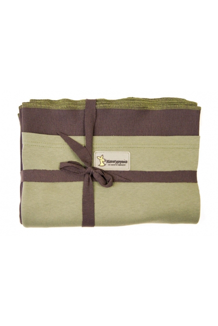 Слинг-шарф трикотажный Kengurusha Mix, цвет кофе-олива