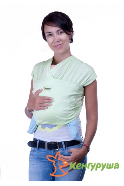 Слинг-шарф трикотажный Кенгуруша Style, фисташка